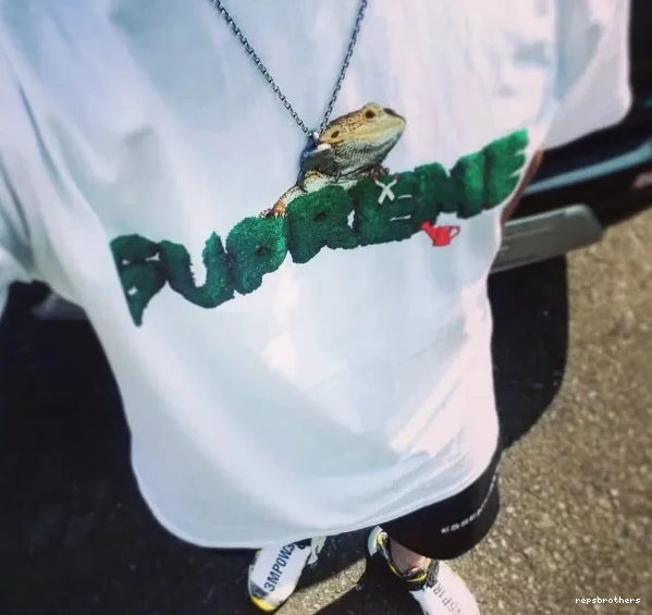 Green Tee L 20SS White M Plant sleeved Short Lizard Black S T-shirt XL Logo Environmental 0729